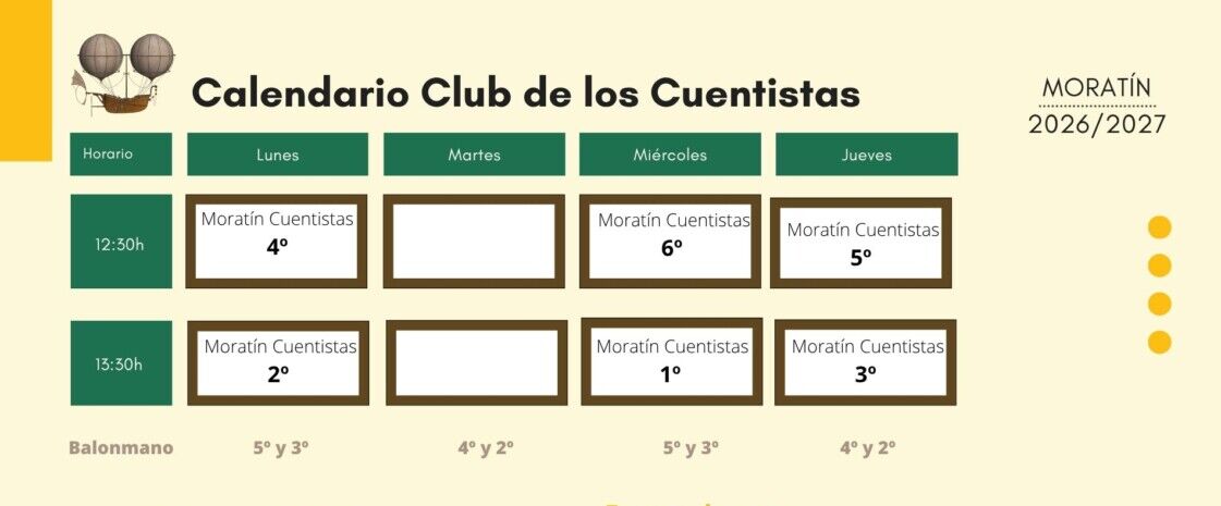 Horario Cuentistas 23/24