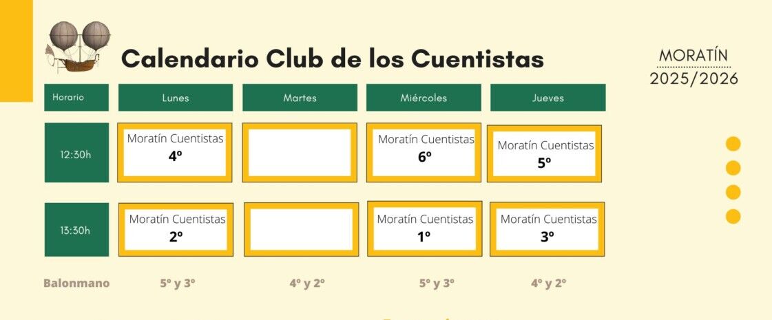 Horario Cuentistas 23/24